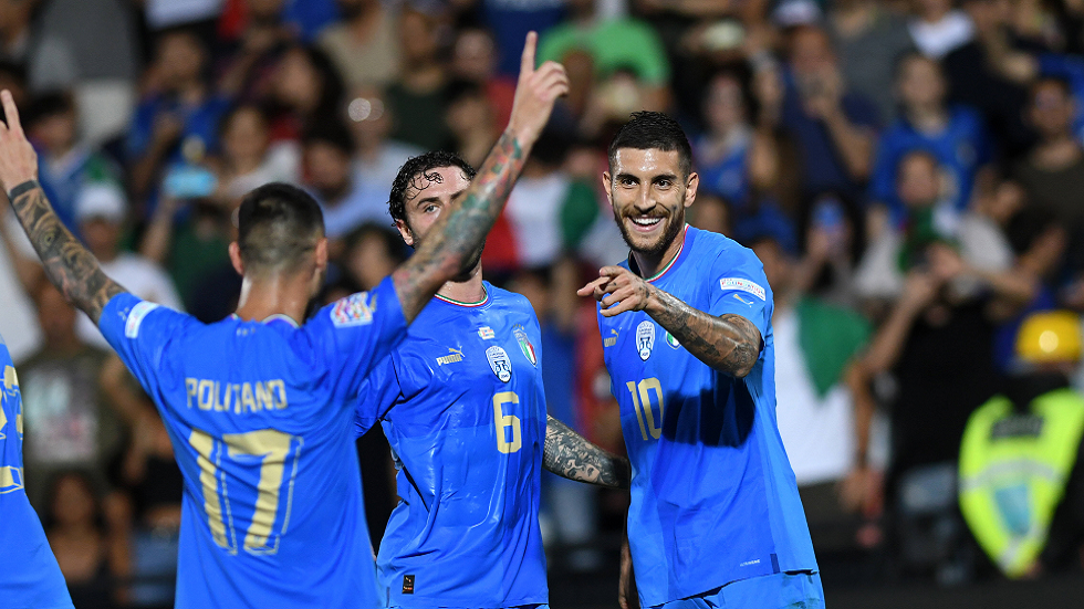 دوري الأمم.. بيليغريني وبوليتانو يغادران معسكر إيطاليا قبيل موقعة إنجلترا