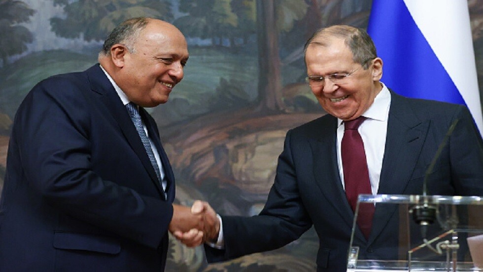 لافروف وشكري يتبادلان المزاح والضحكات بسبب "التأشيرة"