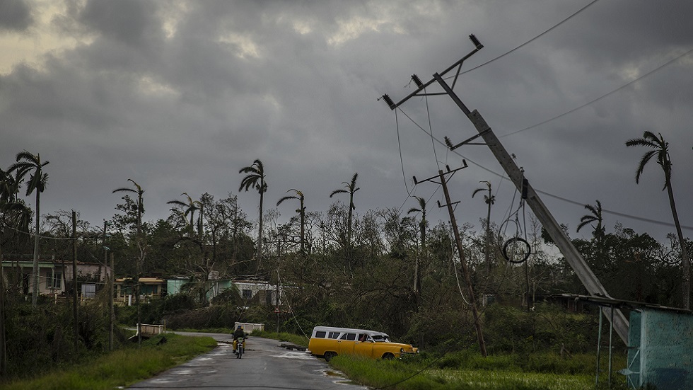 انقطاع الكهرباء في كوبا بأسرها بسبب الإعصار 