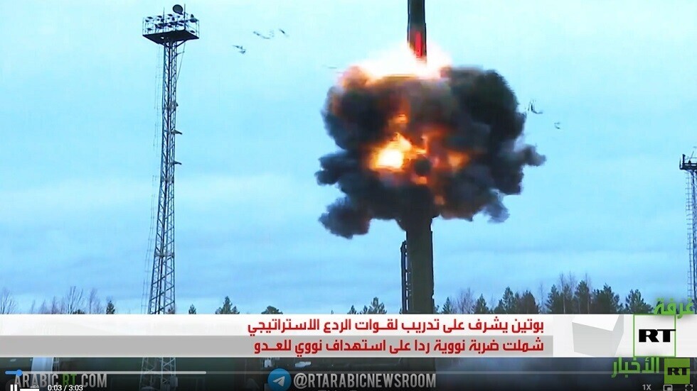 بوتين يشرف على تدريبات الردع الاستراتيجي