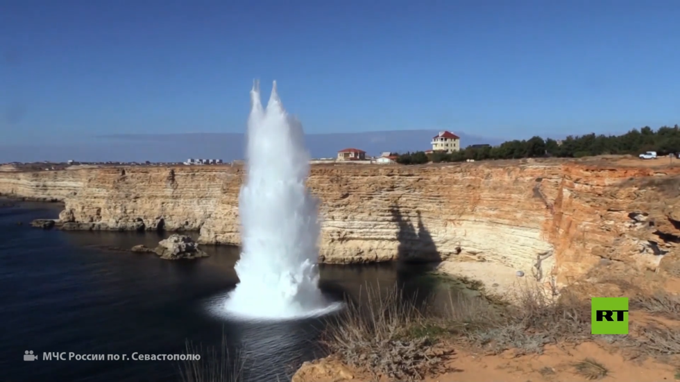 تفجير قنبلة تعود إلى الحرب العالمية الثانية في سيفاستوبول