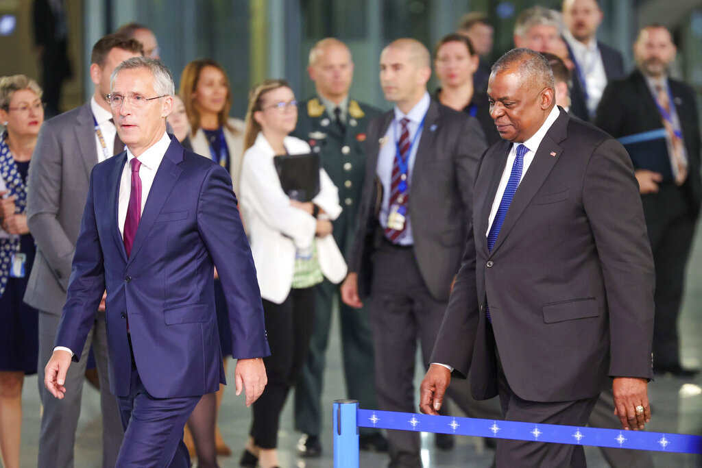 اجتماع وزراء دفاع بلدان حلف الناتو في بروكسل، 13 أكتوبر 2022