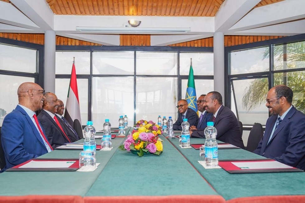 جلسة مباحثات مشتركة بين السودان وإثيوبيا