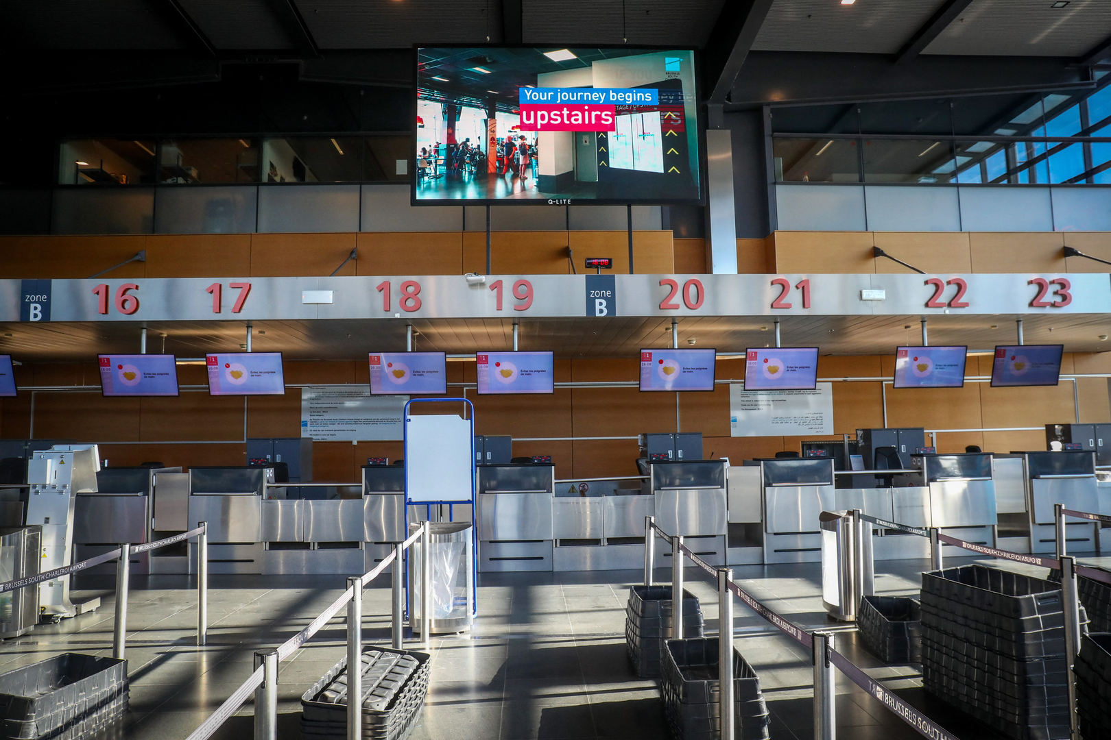 إلغاء الرحلات المغادرة في ثاني مطارات بلجيكا بسبب إضراب عناصر الأمن