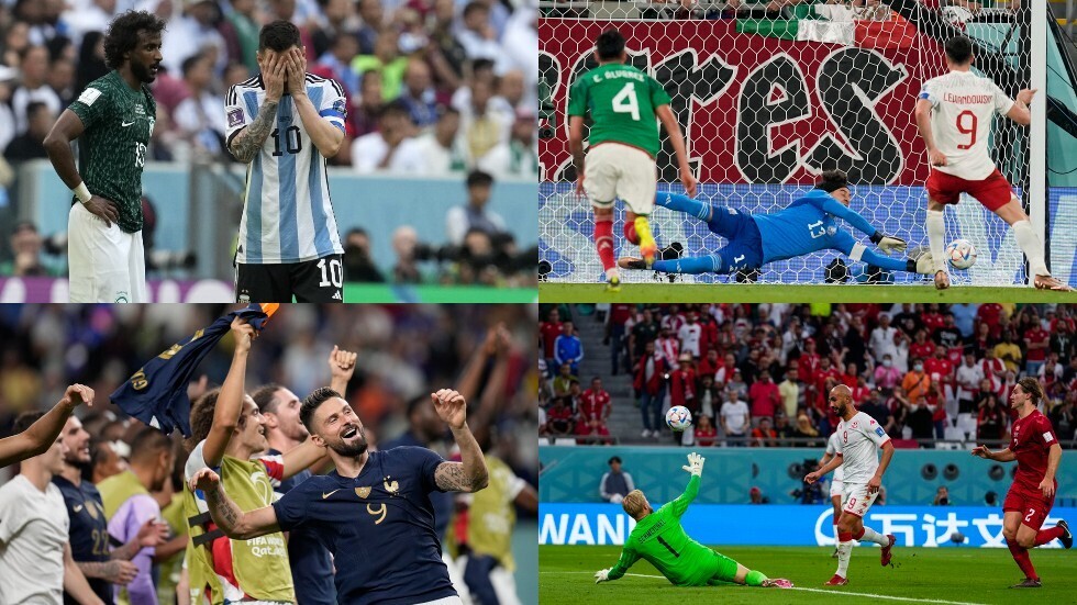نتائج مباريات يوم الثلاثاء في مونديال قطر.. السعودية تفجر المفاجأة الكبرى