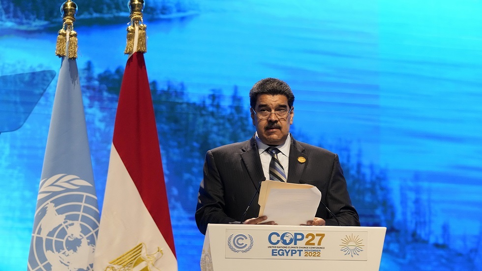 مادورو يتهم البلدان الرأسمالية بالتسبب في أزمة المناخ العالمية