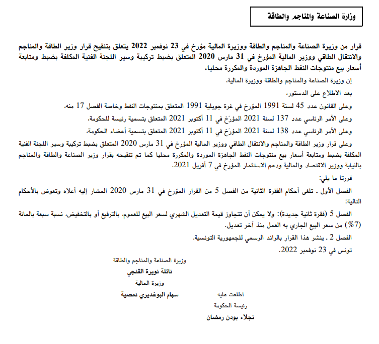 بالأرقام.. رفع أسعار المحروقات في تونس