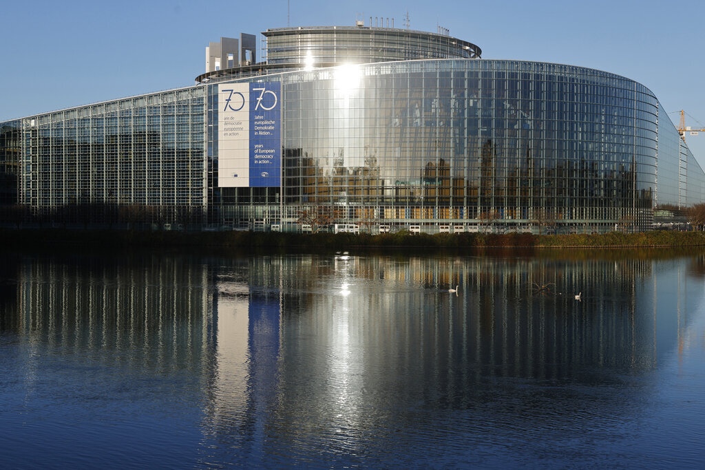 مبنى البرلمان الأوروبي في ستراسبورغ، فرنسا