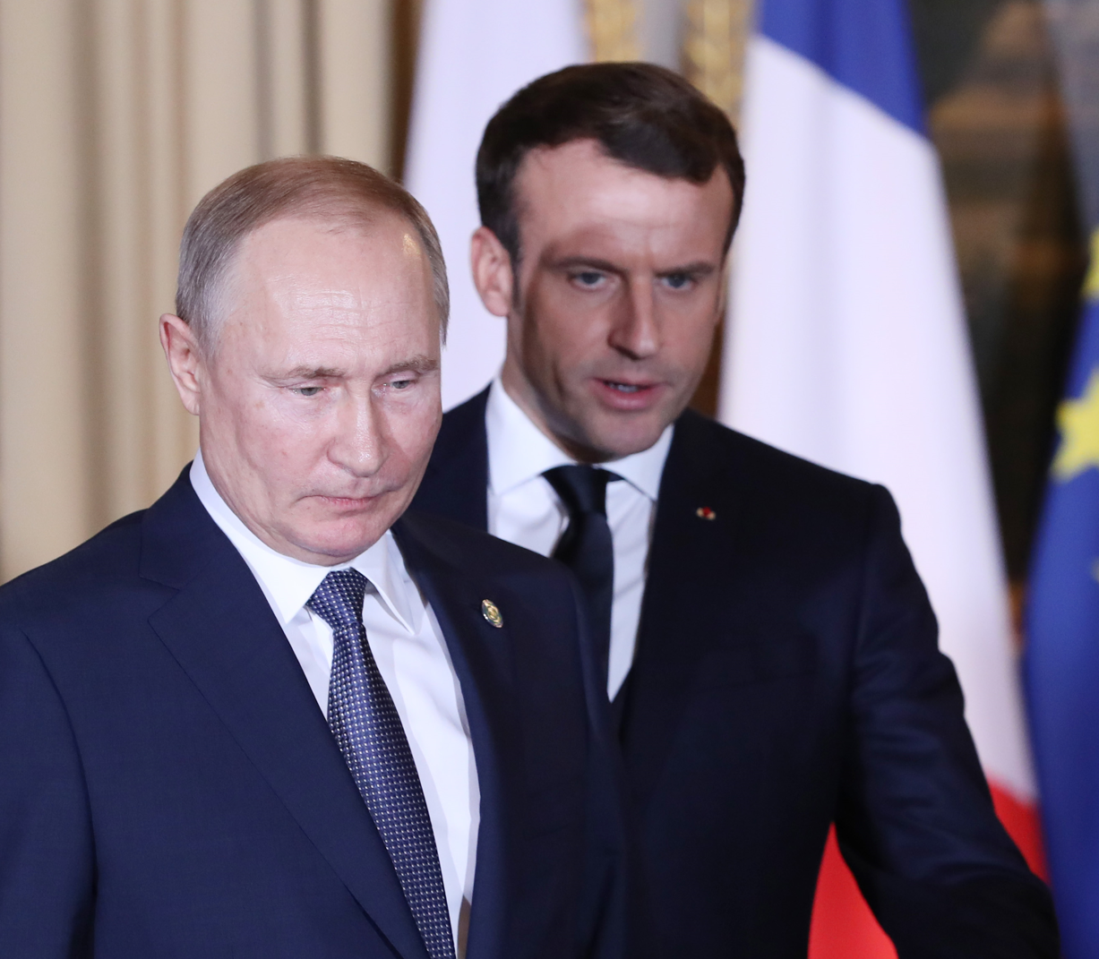 الإليزيه: ماكرون لن يتصل بالرئيس بوتين قبل زيارة الرئيس الفرنسي إلى واشنطن