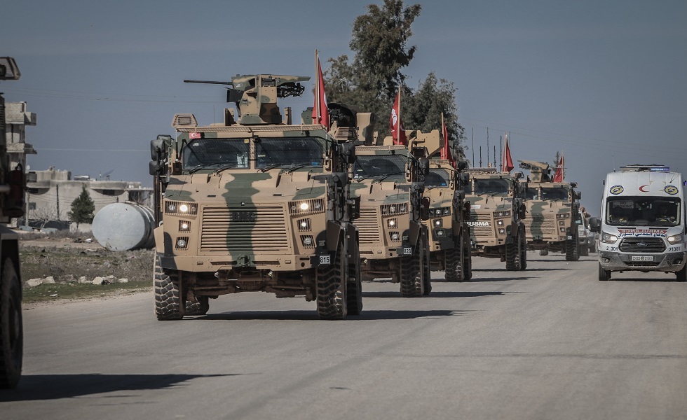 دورية تركية في منطقة خفض التصعيد في إدلب السورية -2019