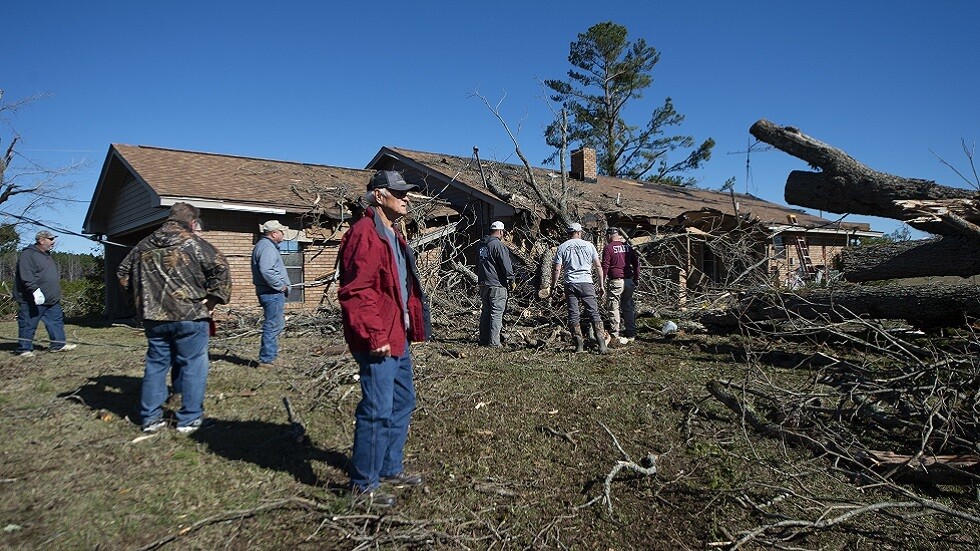 مصرع شخصين جراء أعاصير في جنوب الولايات المتحدة