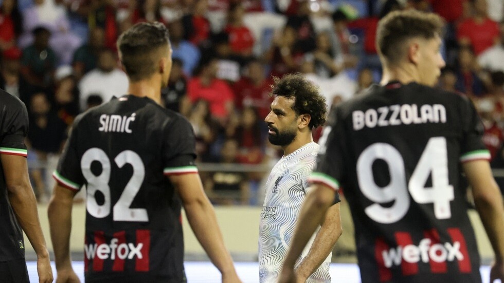 شاهد.. محمد صلاح يهز شباك ميلان في ختام كأس سوبر دبي 2022