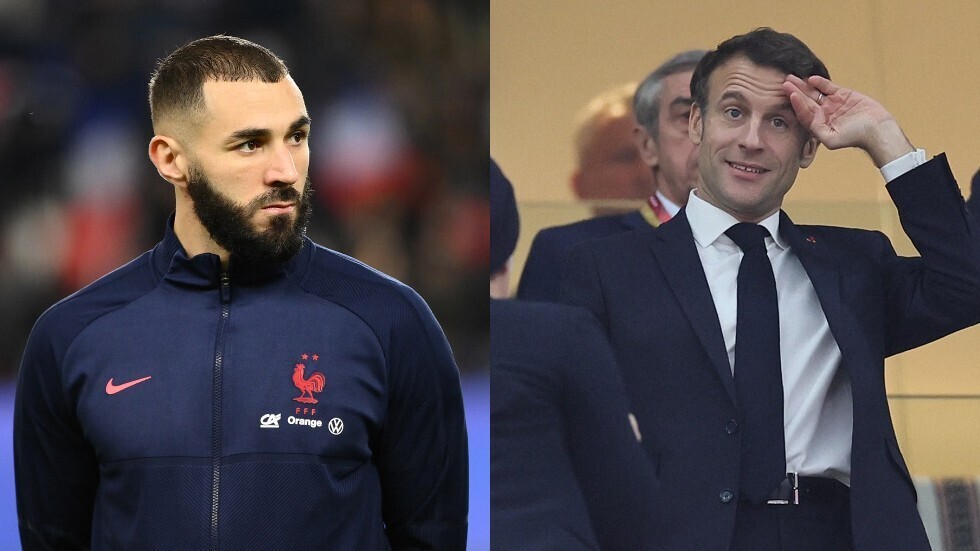 مونديال قطر 2022.. بنزيما يحرج الرئيس الفرنسي