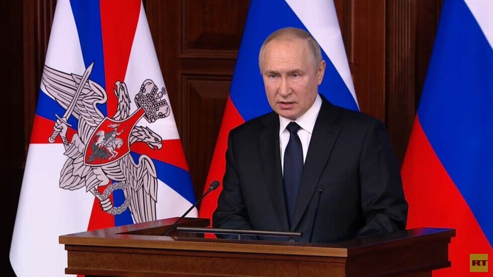 أبرز ما جاء في كلمة بوتين أمام قادة الجيش الروسي (فيديو)