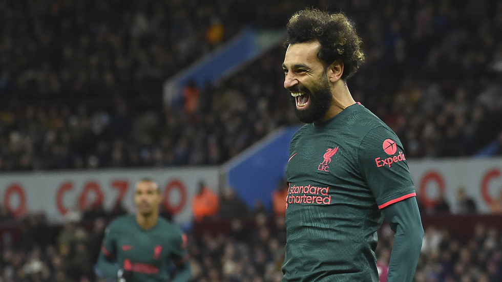 صلاح يقود ليفربول لتحقيق فوز ثمين على أستون فيلا (فيديو)