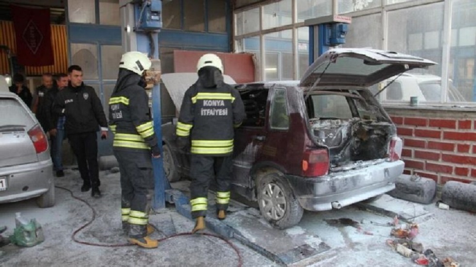 5 إصابات جراء انفجار سيارة تعمل على الغاز في قونية التركية