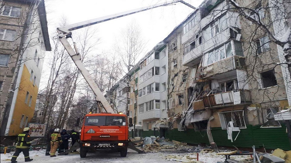 روسيا.. سلسلة انفجارات للغاز في مبان سكنية