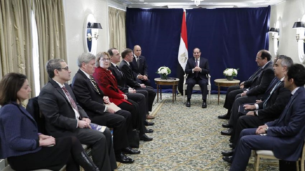 الرئيس المصري عبد الفتاح السيسي يستقبل في مقر إقامته بواشنطن، مستشار الأمن القومي الأمريكي جيك سوليفان