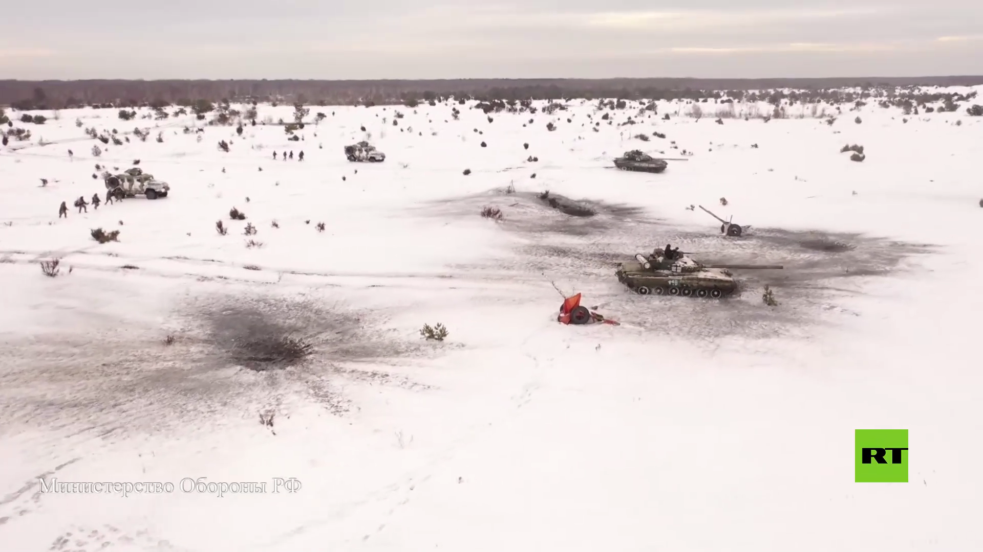 لقطات لتدريب قتالي مشترك للقوات الروسية والبيلاروسية