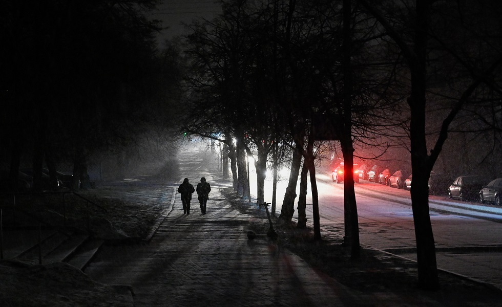 لقطة من شوارع العاصمة الأوكرانية كييف