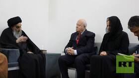 السيستاني يستقبل مبعوث الأمم المتحدة لحماية المواقع الدينية والأثرية