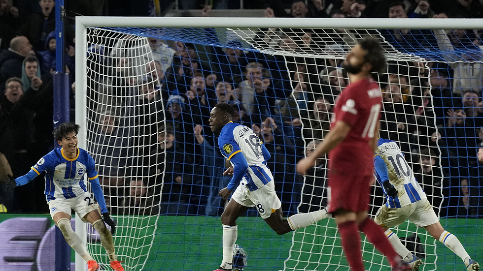 برايتون يقسو على ليفربول بثلاثية (فيديو)