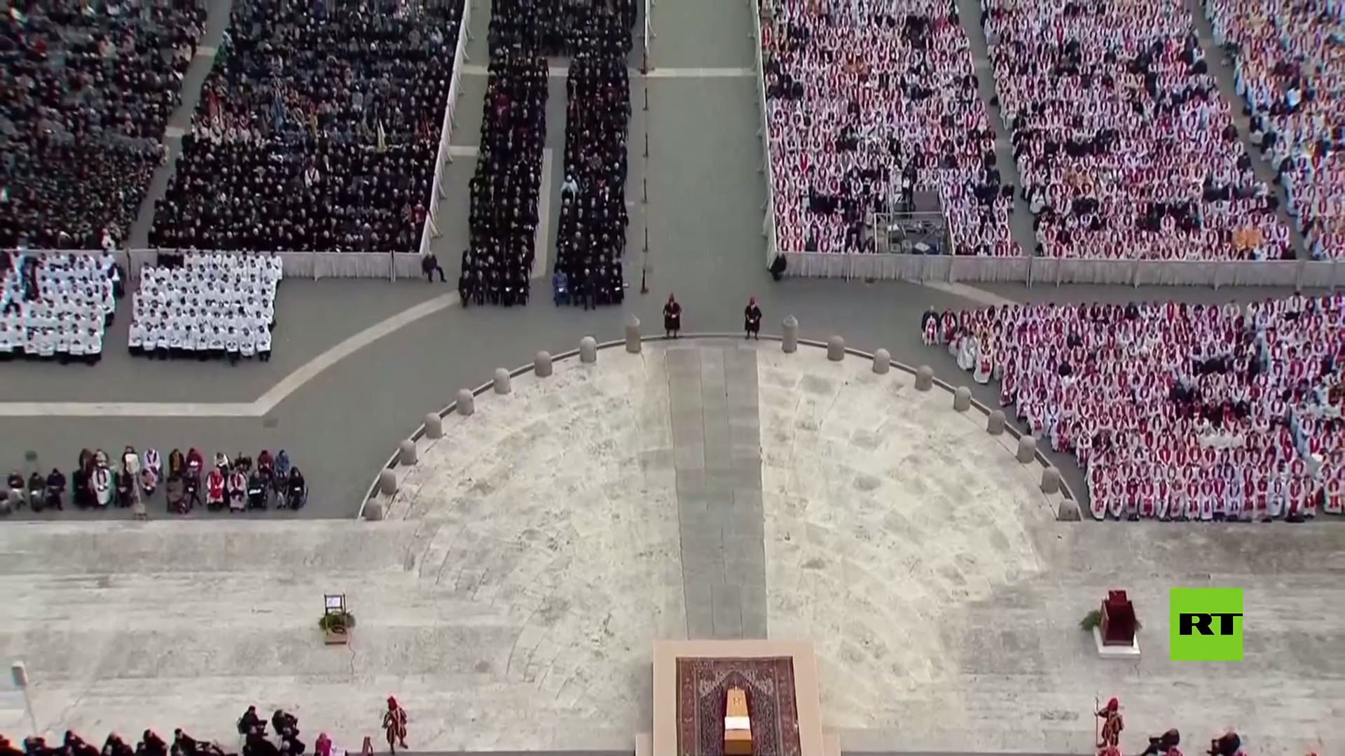 بالفيديو.. مراسم جنازة بنديكتوس السادس عشر في الفاتيكان