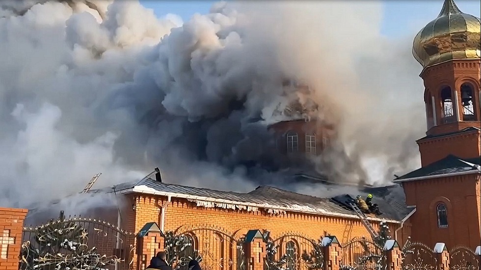 إضرام النار في كنيسة تابعة لبطريركية موسكو في غرب أوكرانيا