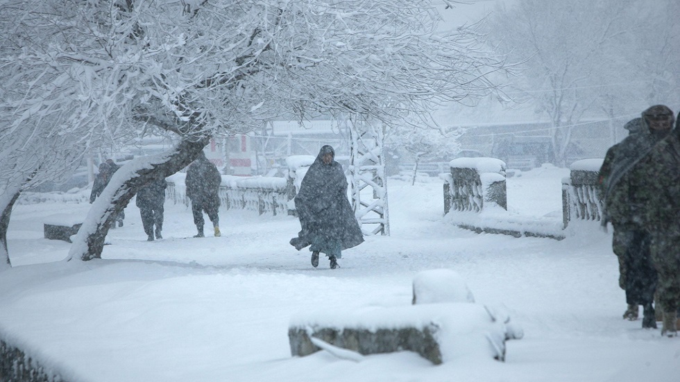 الثلوج في كابل (صورة أرشيفية)
