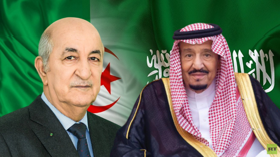 العاهل السعودي الملك سلمان بن عبد العزيز آل سعود والرئيس الجزائري عبد المجيد تبون
