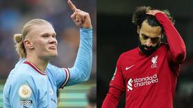 هالاند يحطم رقم محمد صلاح