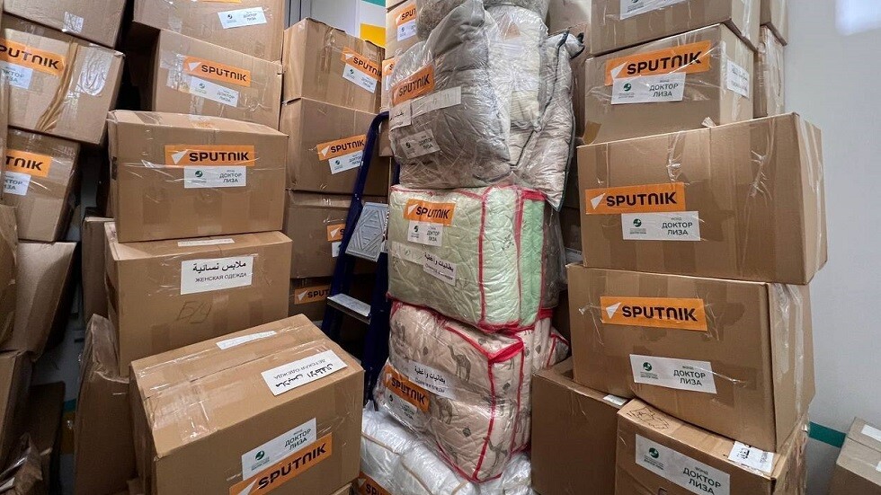 جمع  أطنان من المساعدات ضمن حملة 