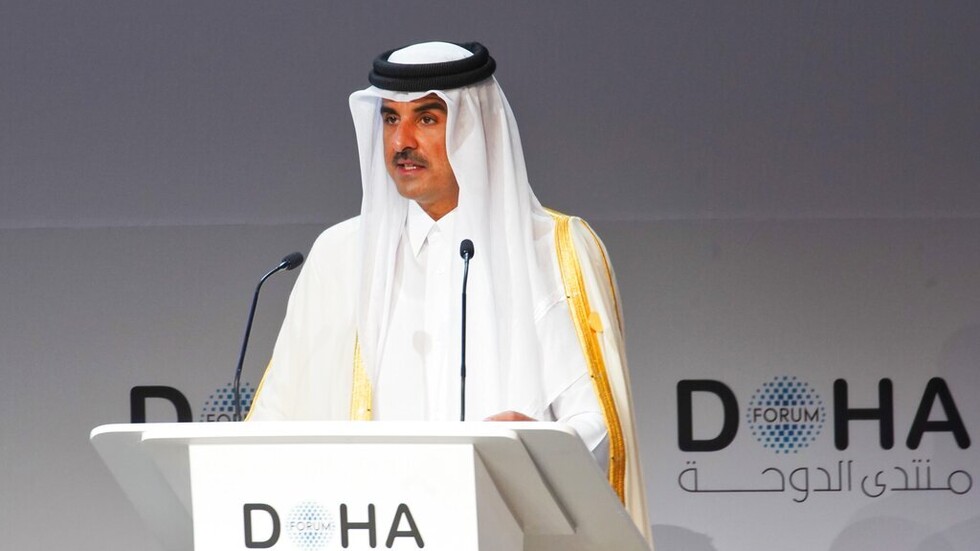 أمير قطر يهنئ ملك السعودية