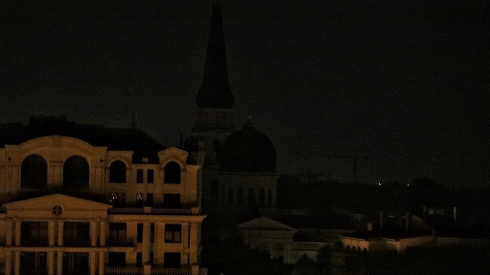 انقطاع الكهرباء في أوديسا بجنوب أوكرانيا