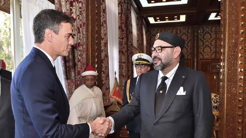 العاهل المغربي محمد السادس ورئيس الحكومة الإسبانية، بيدرو سانشيز