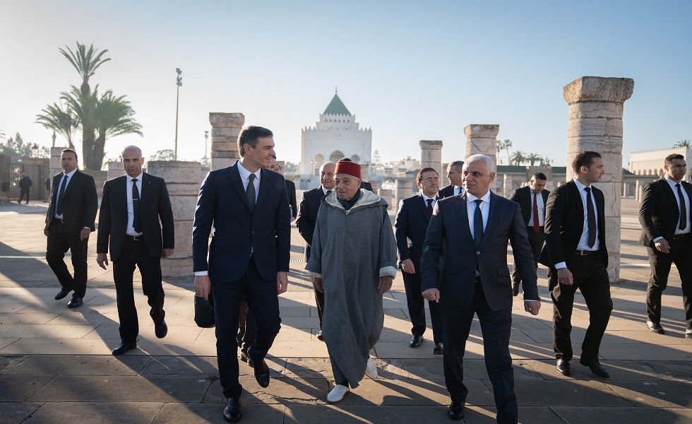 رئيس الحكومة الإسبانية بيدرو سانشيز في العاصمة المغربية الرباط