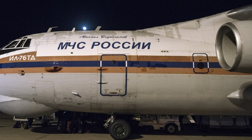 طائرة روسية على متنها رجال إنقاذ وفرق طبية ومعدات خاصة تصل إلى سوريا