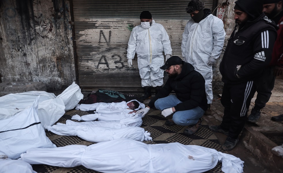 زلزال سوريا.. انتشال أكثر من 90 جثة مجهولة في جنديرس بريف حلب الشمالي (صور)
