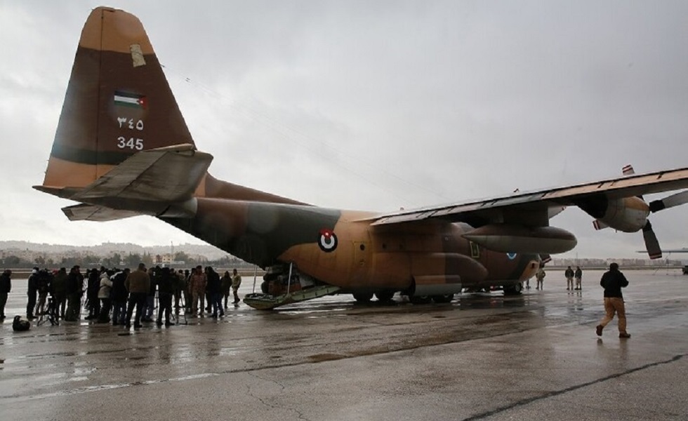 طائرة مساعدات إنسانية أردنية تصل إلى سوريا المتضررة من زلزال تركيا وسوريا