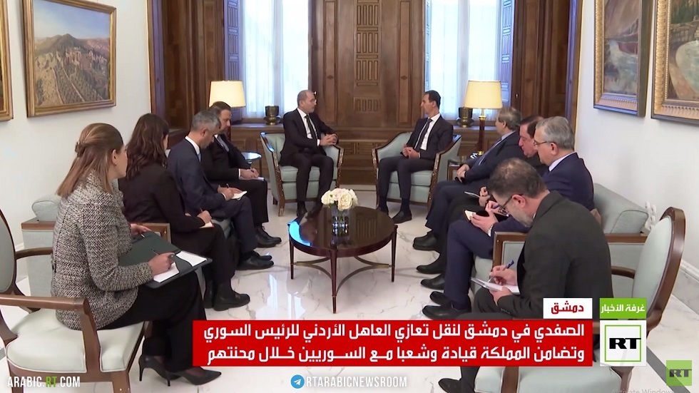الأسد يستقبل وزير الخارجية الأردني في دمشق
