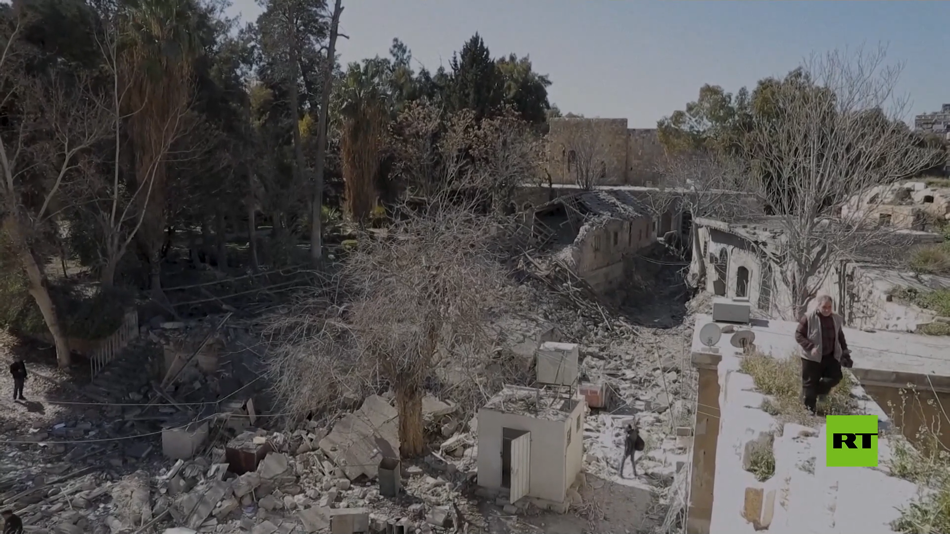 شاهد ما حصل لقلعة دمشق جراء القصف الإسرائيلي