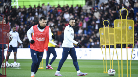 ميسي يشتبك مع زميله في تدريبات باريس سان جيرمان