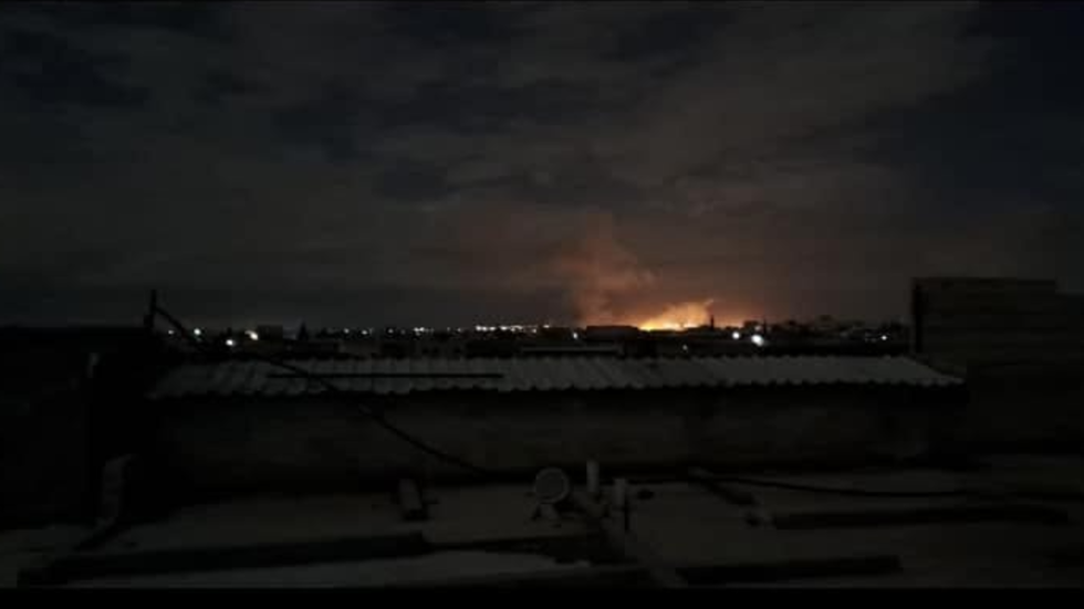 التلفزيون السوري: عدوان إسرائيلي يستهدف محيط مطار حلب (صور)