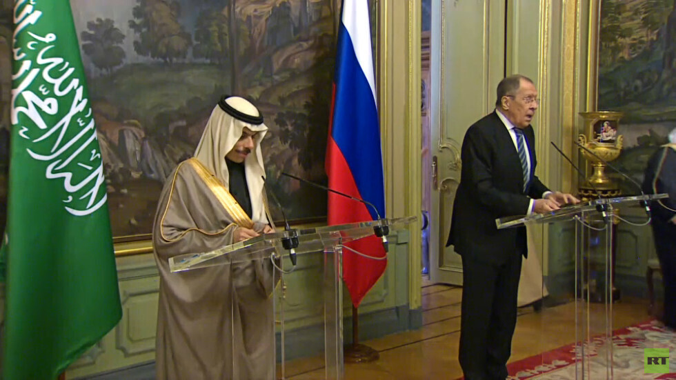 لافروف مع بن فرحان: نشكر السعودية على موقفها المتوازن من الأزمة الأوكرانية وجهودها في مبادلة الأسرى