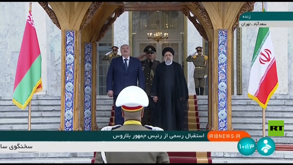 الرئيس الايراني يستقبل نظيره البيلاروسي