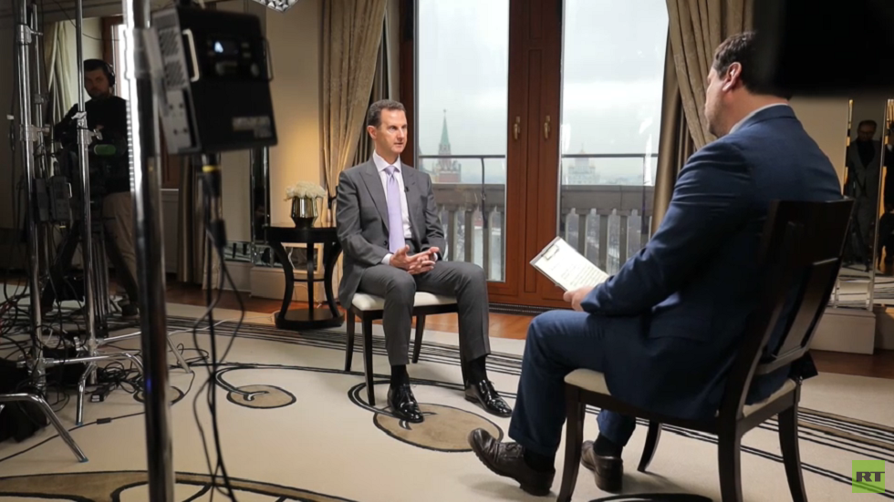 الأسد لـRT: إذا استوفيت الشروط فلا موعد محددا للقاء أردوغان.. قد يكون اليوم أو غدا