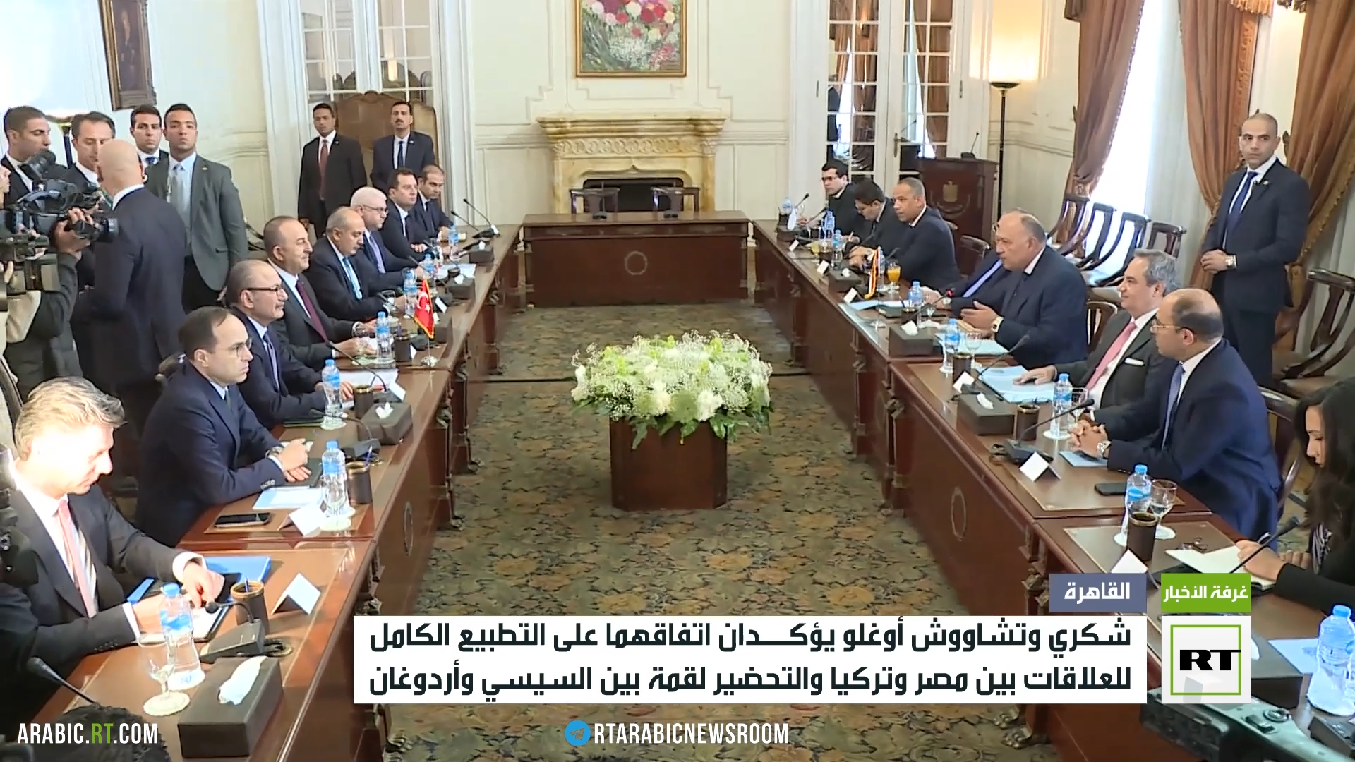 مصر وتركيا تتفقان على ضرورة تطبيع العلاقات