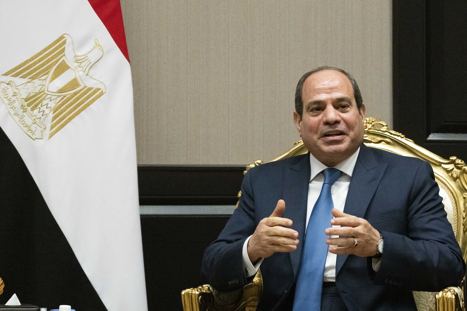 الرئيس المصري عبد الفتاح السيسي يستقبل وفدا روسيا رفيع المستوى