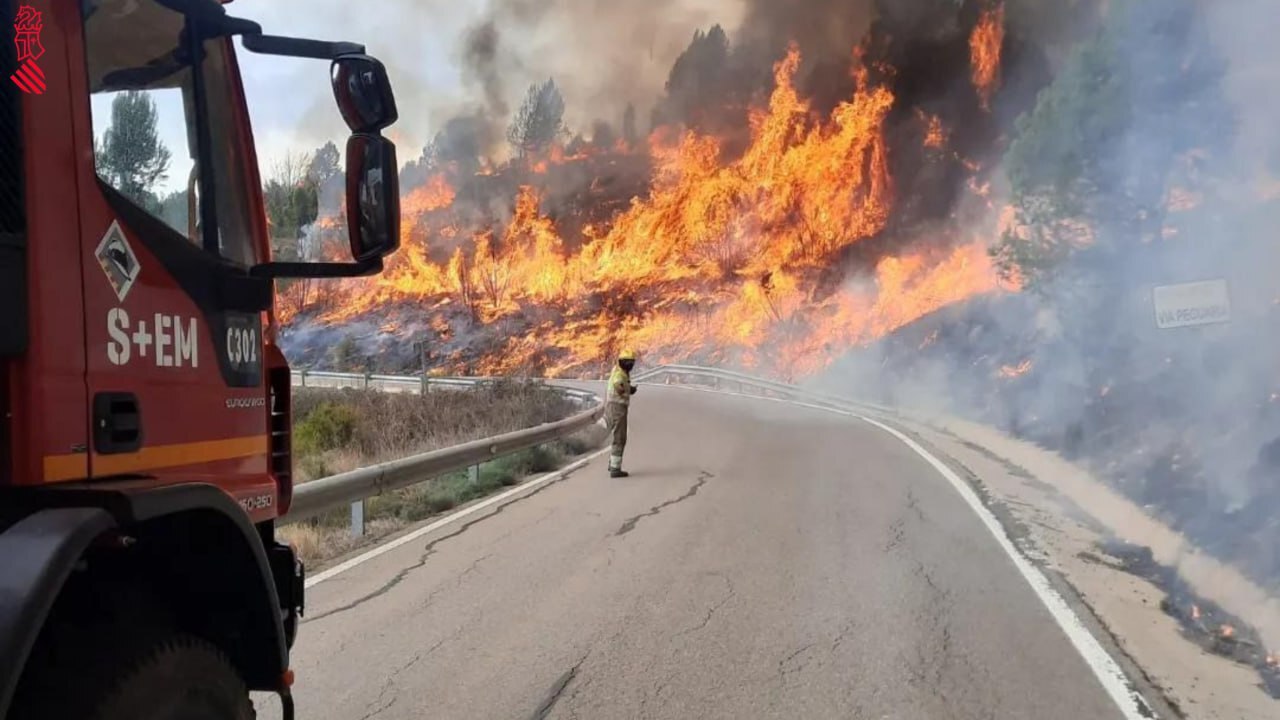 إسبانيا.. النيران تلتهم مساحات شاسعة من الغابات (صور+ فيديو)