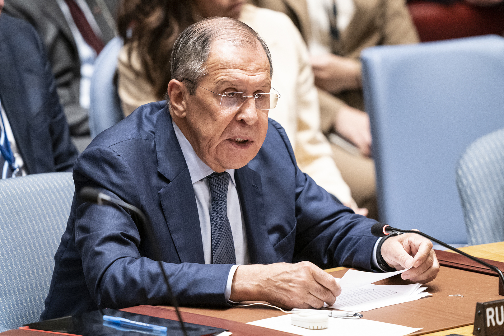 لافروف يحضر اجتماعات لمجلس الأمن الدولي في أبريل